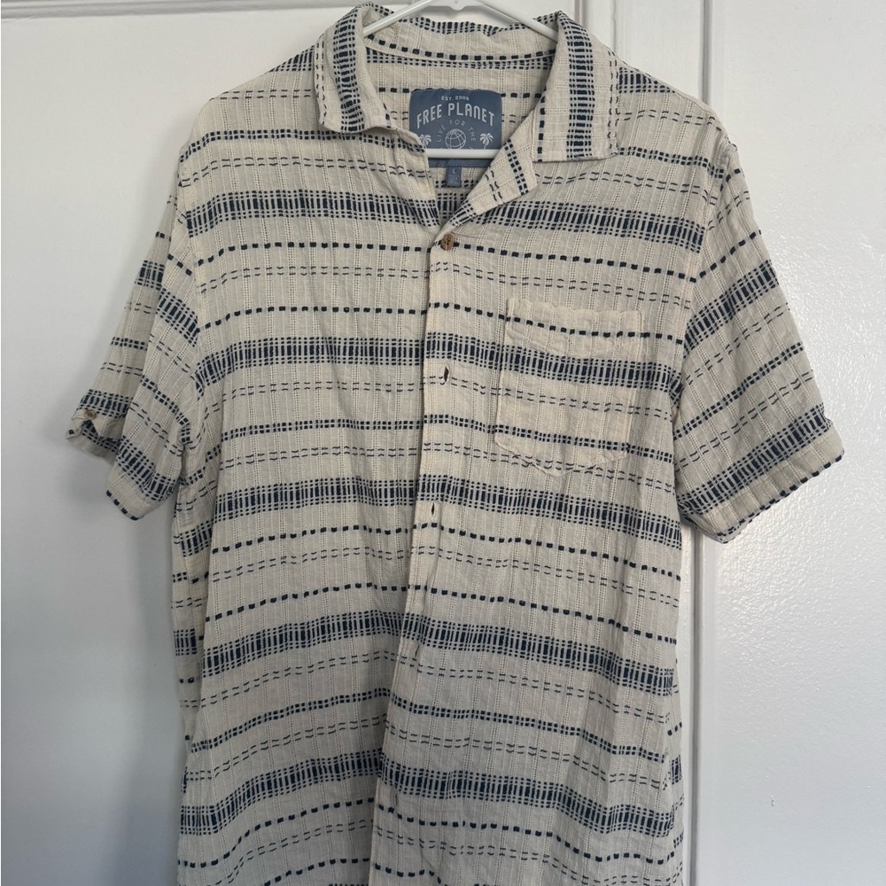 Casual Short Sleeve Button Up